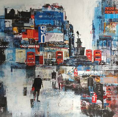 NAGIB KARSAN - london buses, piccadilly circus